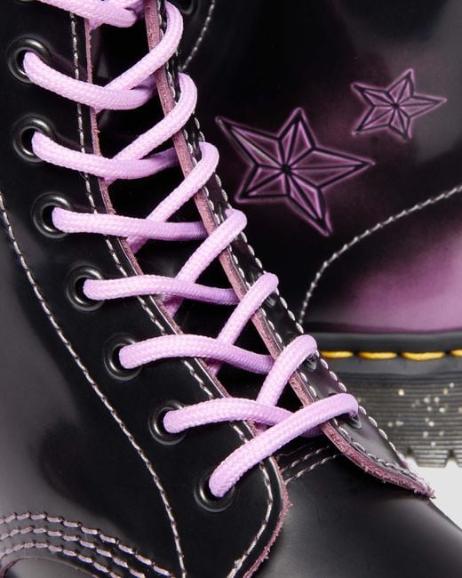 High shine rub off cuir boots montantes 1b99 bratz bex Dr. Martens en coloris Black