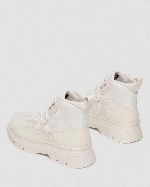 Dr. Martens White Boury Utility Boots for men