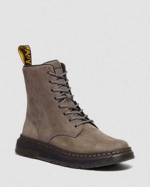 Dr. Martens Brown Crewson Leather Lace Up Boots for men