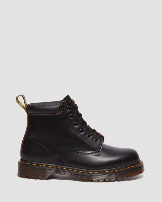 Dr. Martens Black 939 Vintage Smooth Leather Lace Up Boots for men