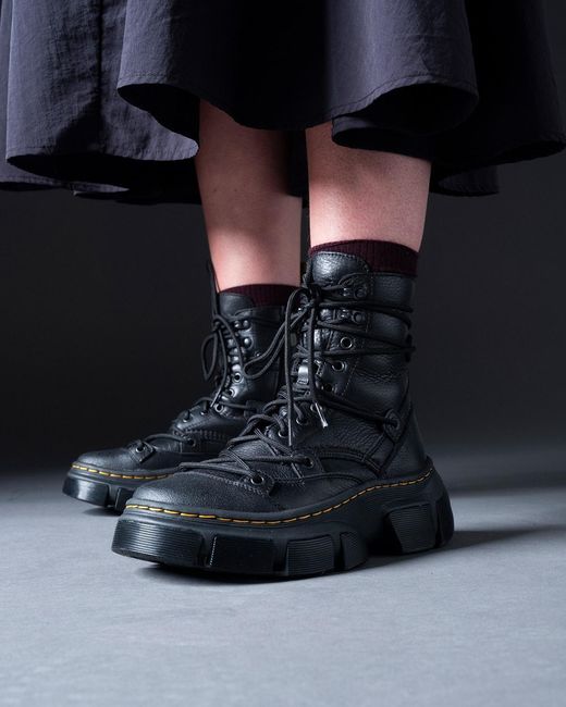 Dr. Martens Dmxl 8-Eye Leather Boots in Black for Men | Lyst