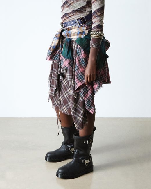 Biker boots montantes anistone hi Dr. Martens en coloris Black