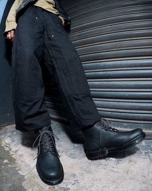 Dr. Martens Leather 939 Padded Collar Ankle Boots in Black for Men | Lyst