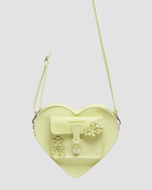 Dr. Martens Yellow Heart Shaped Leather Backpack