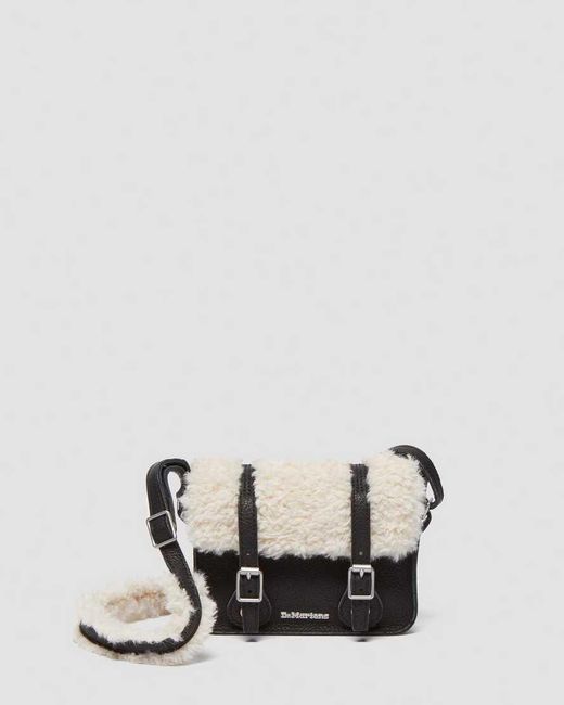 Dr. Martens Black Ambassador 7" Leather Satchel