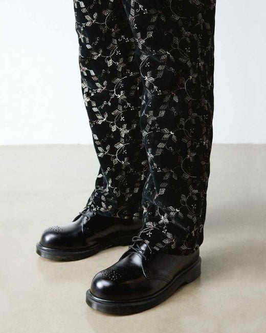 Dr. Martens Black 1461 Analine Leather Steel Toe Shoes Brogues for men