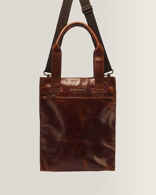 Dr. Martens Red Leather Tote Bag