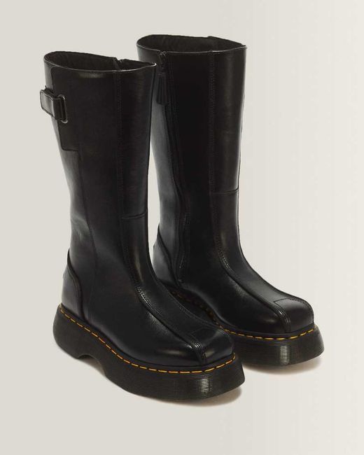 Dr. Martens Black Buzz Hi Gloss Leather Boots