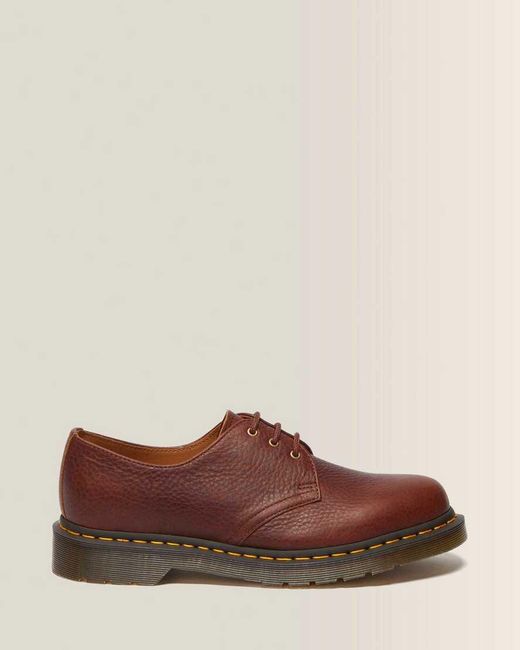 Dr. Martens Brown 1461 Ambassador Soft Leather Oxford Shoes for men