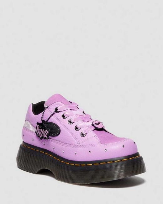 Dr. Martens Pink Buzz Bratz 5-Eye Leather Shoes