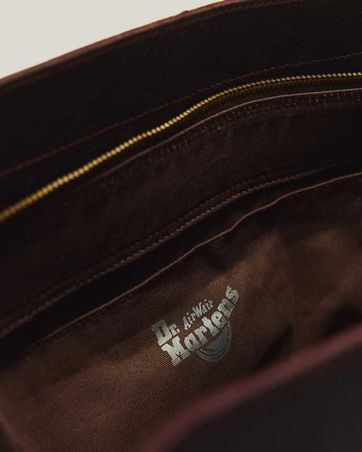Dr. Martens Black Maxi Overdrive Leather Tote Bag