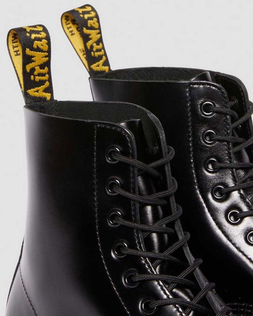 Dr. Martens Black 1460 Analine Leather Steel Toe Boots