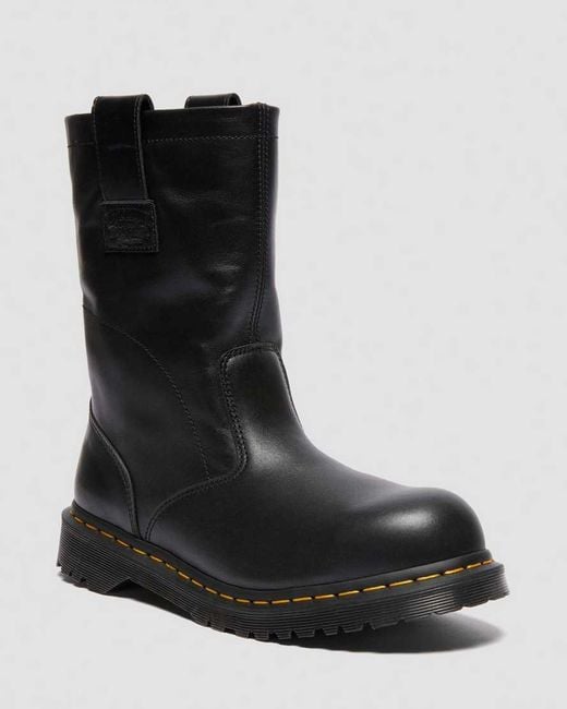 Dr. Martens Black 2295 Decon Stüssy​ Leather Biker Boots for men