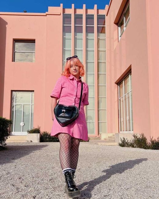 Dr. Martens Black Leather Heart Shaped Bag