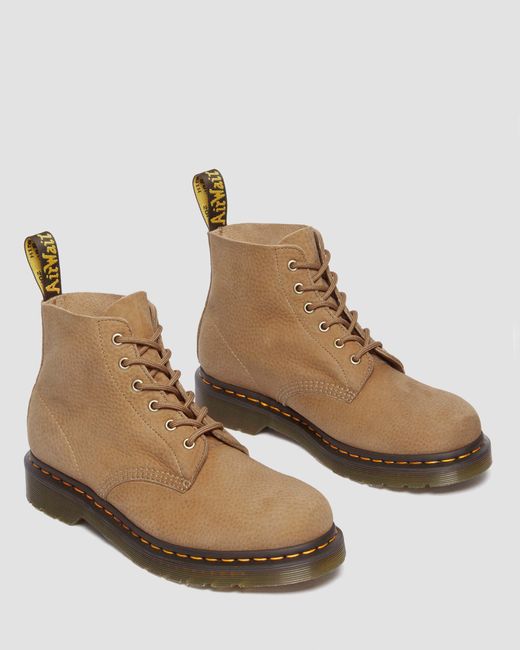 Dr. Martens Natural 101 Tumbled Nubuck Leather Ankle Boots for men