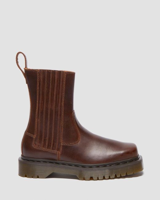 Dr. Martens Brown Amaayah Lo Leather Boots