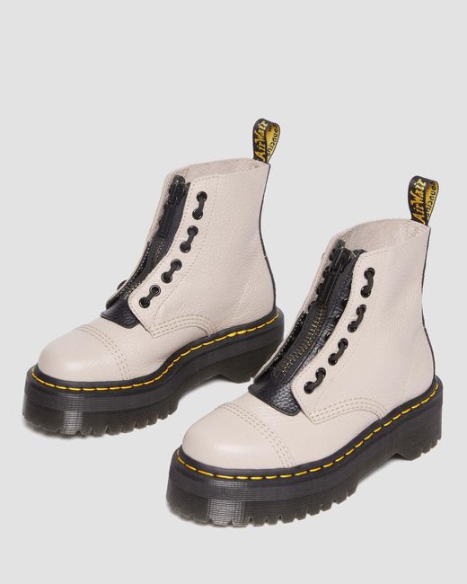 Dr. Martens Natural Leather Sinclair Milled Nappa Boots