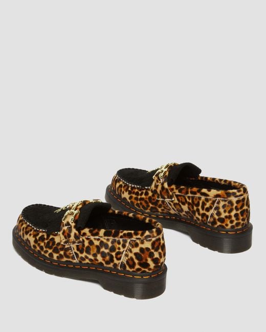 Dr. Martens Multicolor Adrian Hair-on Leopard Snaffle Loafers for men