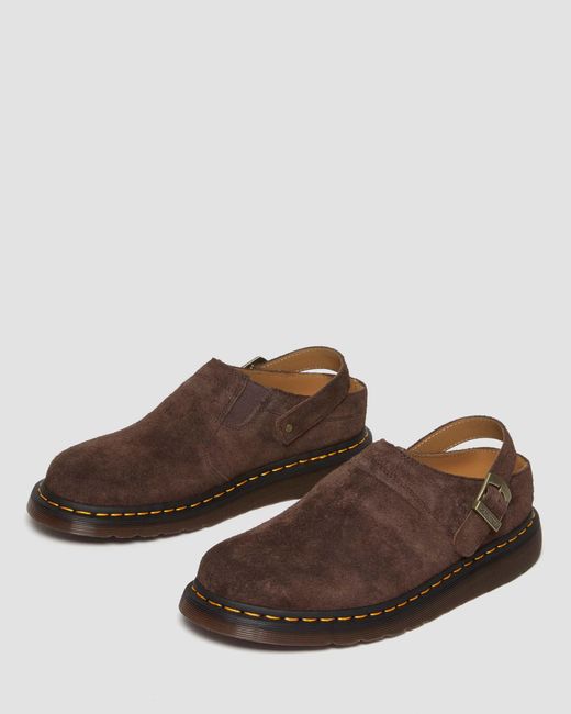 Dr. Martens Brown Isham Desert Oasis Suede Mules Shoes for men