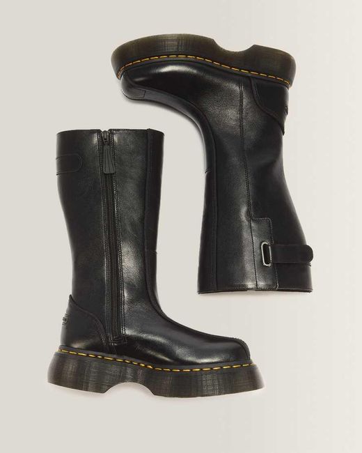 Dr. Martens Black Buzz Hi Gloss Leather Boots