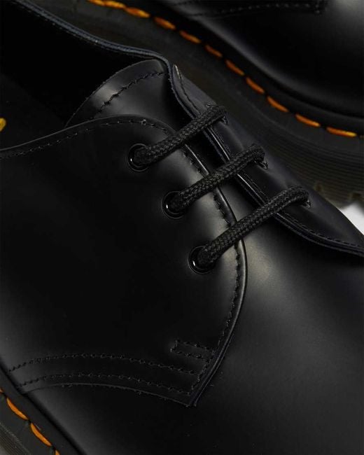Dr. Martens Black 1461 Quad Platform Shoes