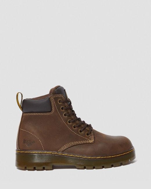 Dr. Martens Winch Steel Toe Work Boots in Brown for Men Lyst