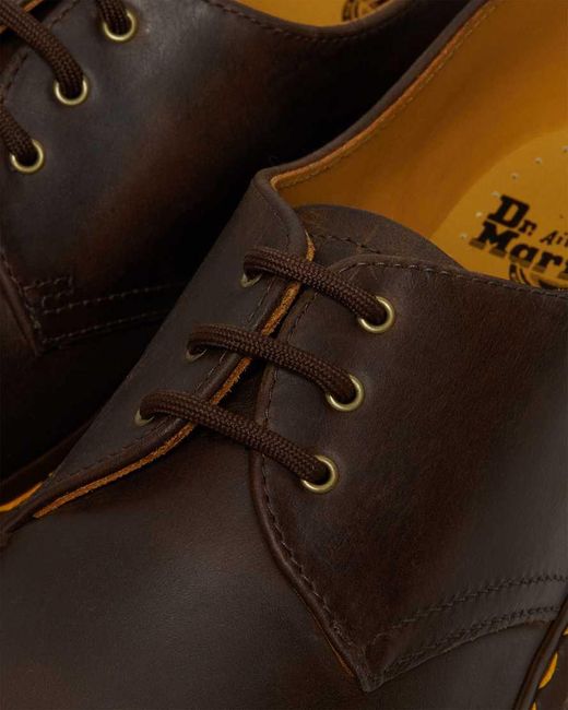 Dr. Martens Brown 1461 Crazy Horse Leather Oxford Shoes