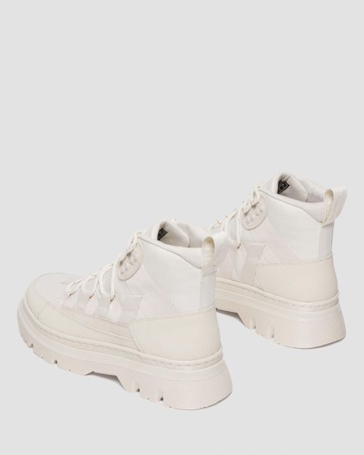 Dr. Martens White Boury Utility Boots for men