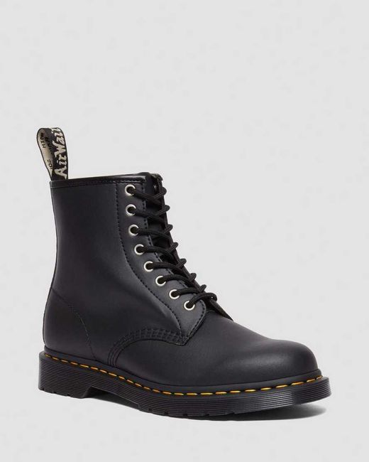 Dr. Martens Black 1460 Genix Nappa Reclaimed Leather Lace Up Boots