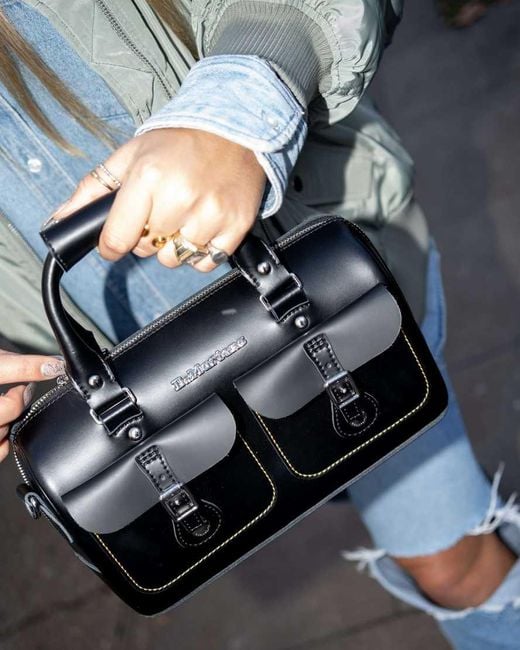 Dr. Martens Kiev Leather Top Handle Bag in Black Lyst UK