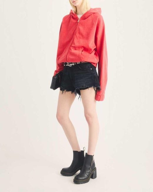 Dr. Martens Black Spence Zip Sendal Leather Heeled Boots