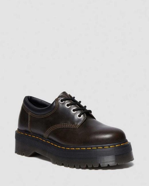 Dr. Martens Black 8053 Quad Orleans Platform Shoes