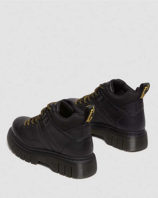 Dr. Martens Black Woodard Leather Lace Up Ankle Boots for men