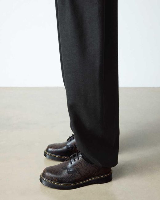 Dr. Martens Black 1461 Phoenix Vintage Smooth Leather Shoes for men