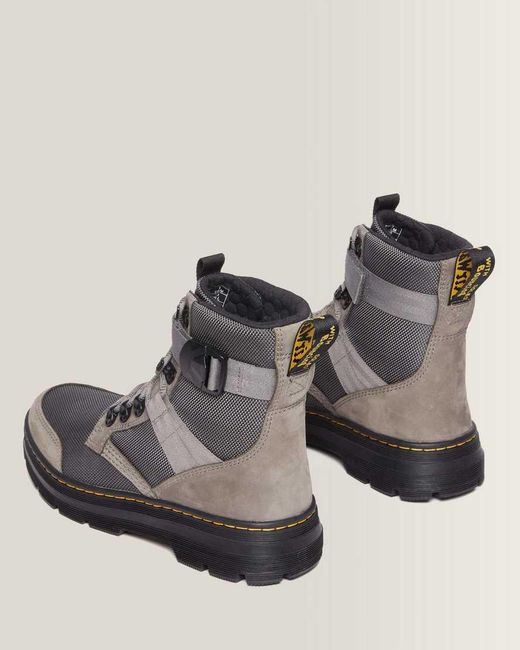 Dr. Martens Black Combs Tech Ii Fleece-Lined Casual Boots for men