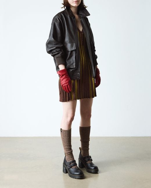 Dr. Martens Black Eviee Sendal Leather Heels