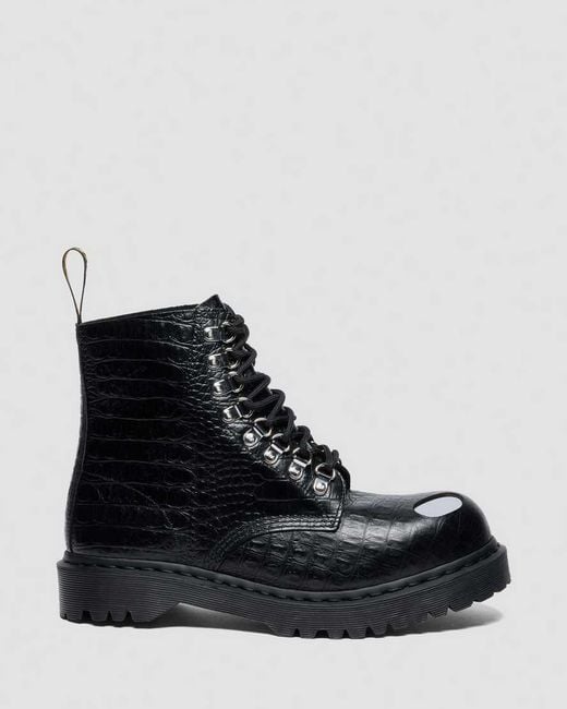 Dr. Martens Black 1460 Pascal Bex Steel Toe Leather Boots for men