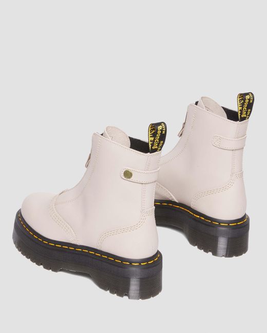 Dr. Martens Natural Leather Jetta Platform Boots