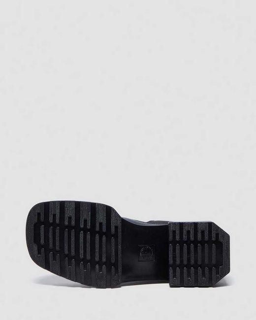 Dr. Martens Black Maybole Square Toe Leather Chelsea Boots