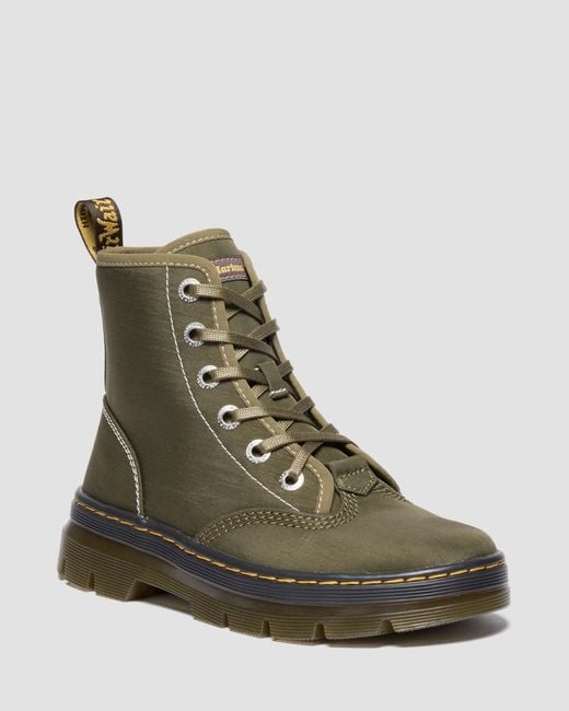 Dr. Martens Green Combs Ii Nylon Utility Boots