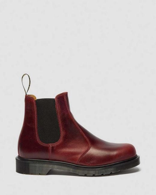 Dr. Martens Red 2976 Classic Calf Leather Chelsea Boots