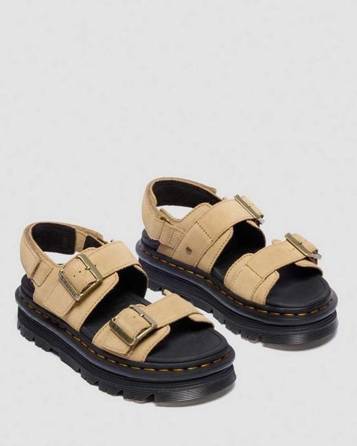 Dr. Martens Black Zebzag Sandals