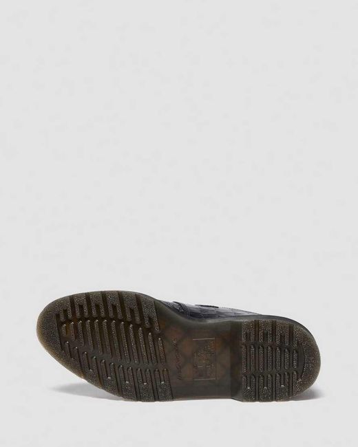 Dr. Martens Black Elphie Mary Jane Emboss Leather Shoes