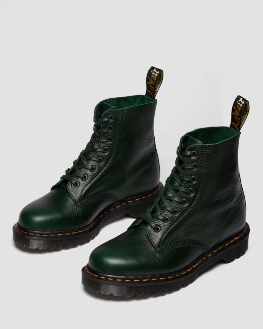 Botas 1460 pascal en piel Dr. Martens de hombre de color Green