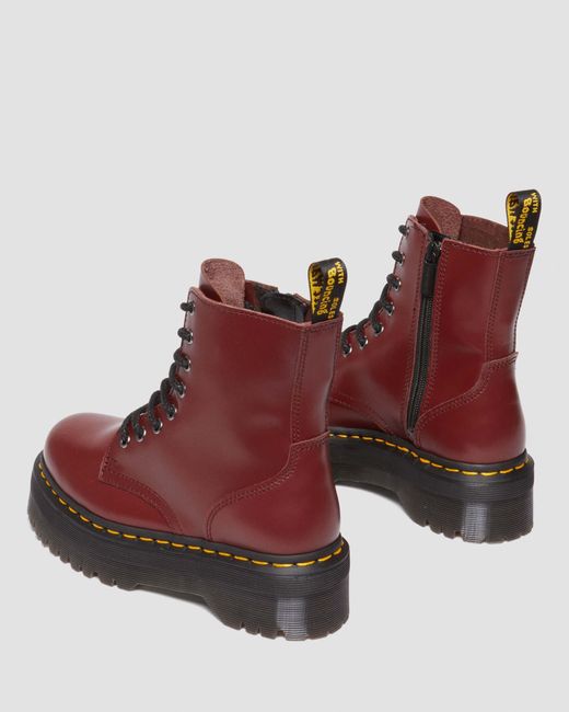 Dr. Martens Brown Jadon Boot Smooth Leather Platforms for men