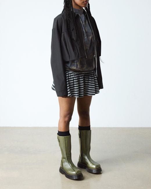Botas buzz hi de piel eclipse Dr. Martens de color Green