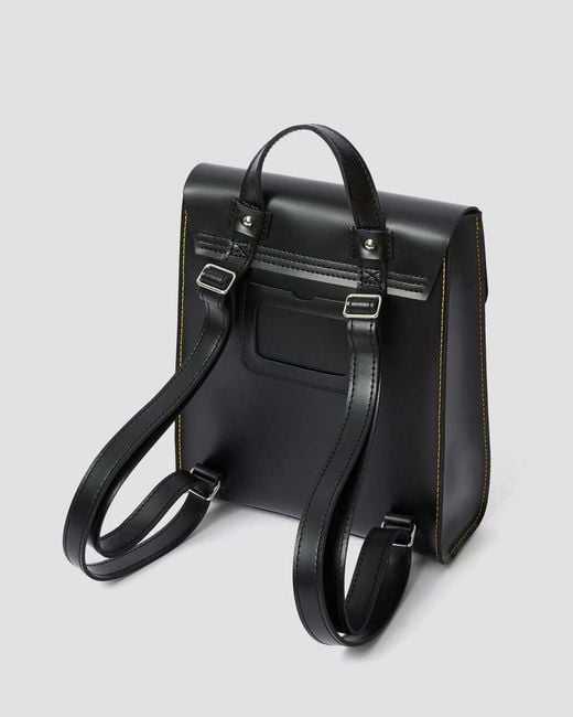 Dr. Martens Black Leather Mini Backpack