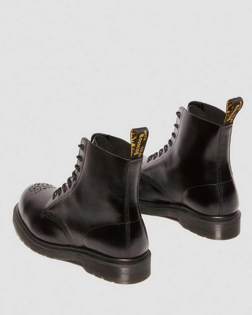 Dr. Martens Black 1460 Analine Leather Steel Toe Boots