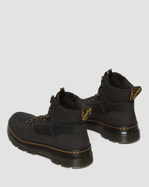 Dr. Martens Black Leather Rilla Lace Up Utility Boots for men