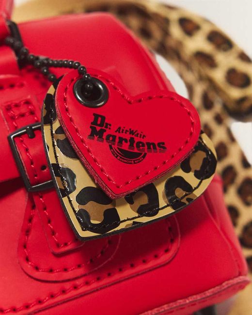 Dr. Martens Red Mini Top Handle Kiev Leather Bag